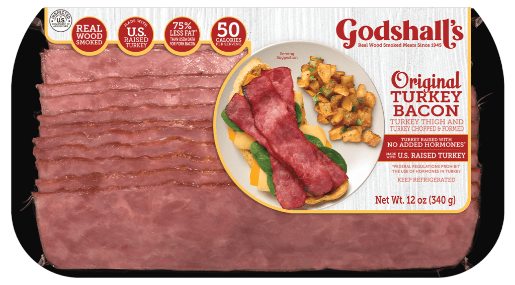 Original Turkey Bacon Godshall's Real Wood Smoked Meats Since 1945