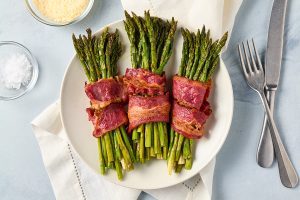 Beef Bacon Wrapped Asparagus