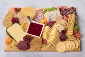 Charcuter board with bacon